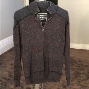 Buckle Black 1/4 zip sweater